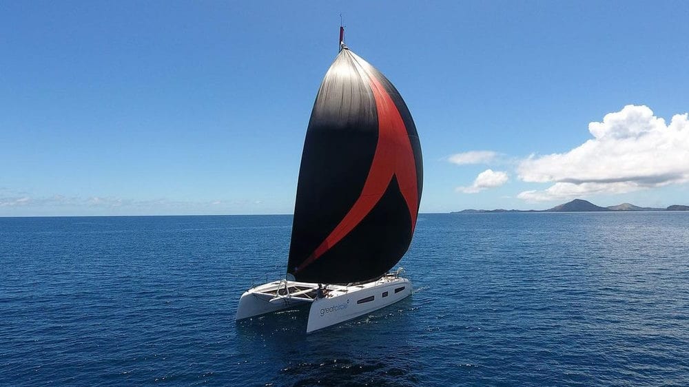 sailing great circle catamaran